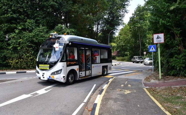 Chiếc xe buýt tự lái ở Singapore đã thử nghiệm